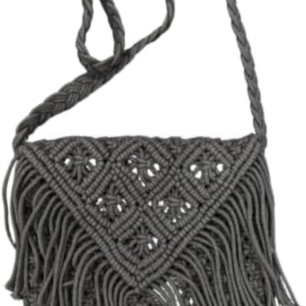 Crossbody Purse for Women Cute Macrame Hobo Satchel Bags Knit Summer Beach Bag T